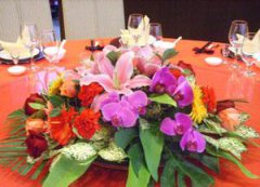 餐桌用花